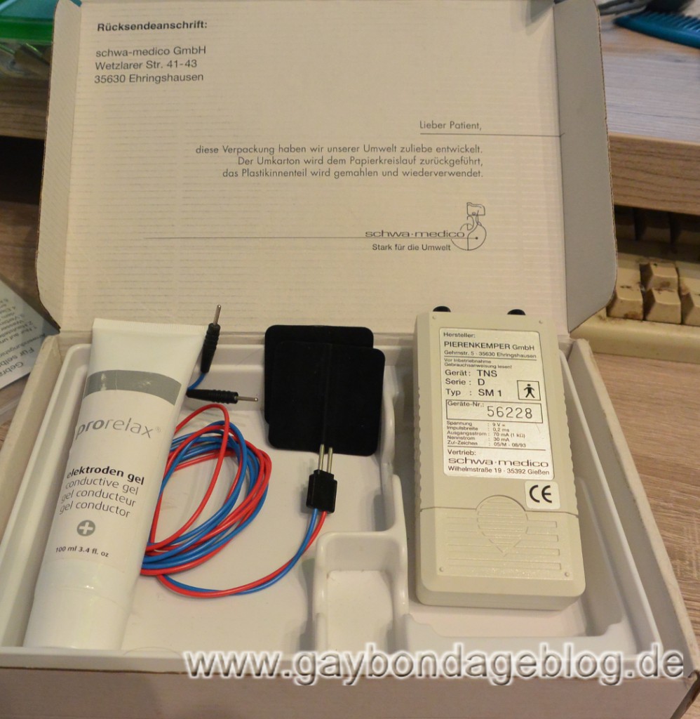 Tens Elektrostimulierungsgerät - GayBondageBlog